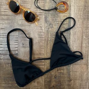 Lahana black bikini triangle top size small